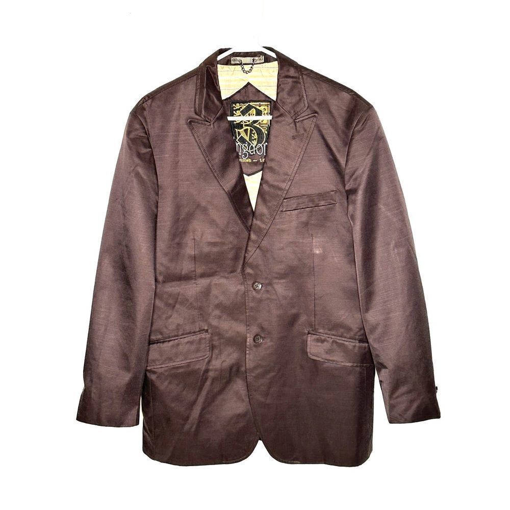 3 Kings United 1837 Mens Brown Blazer Size Large